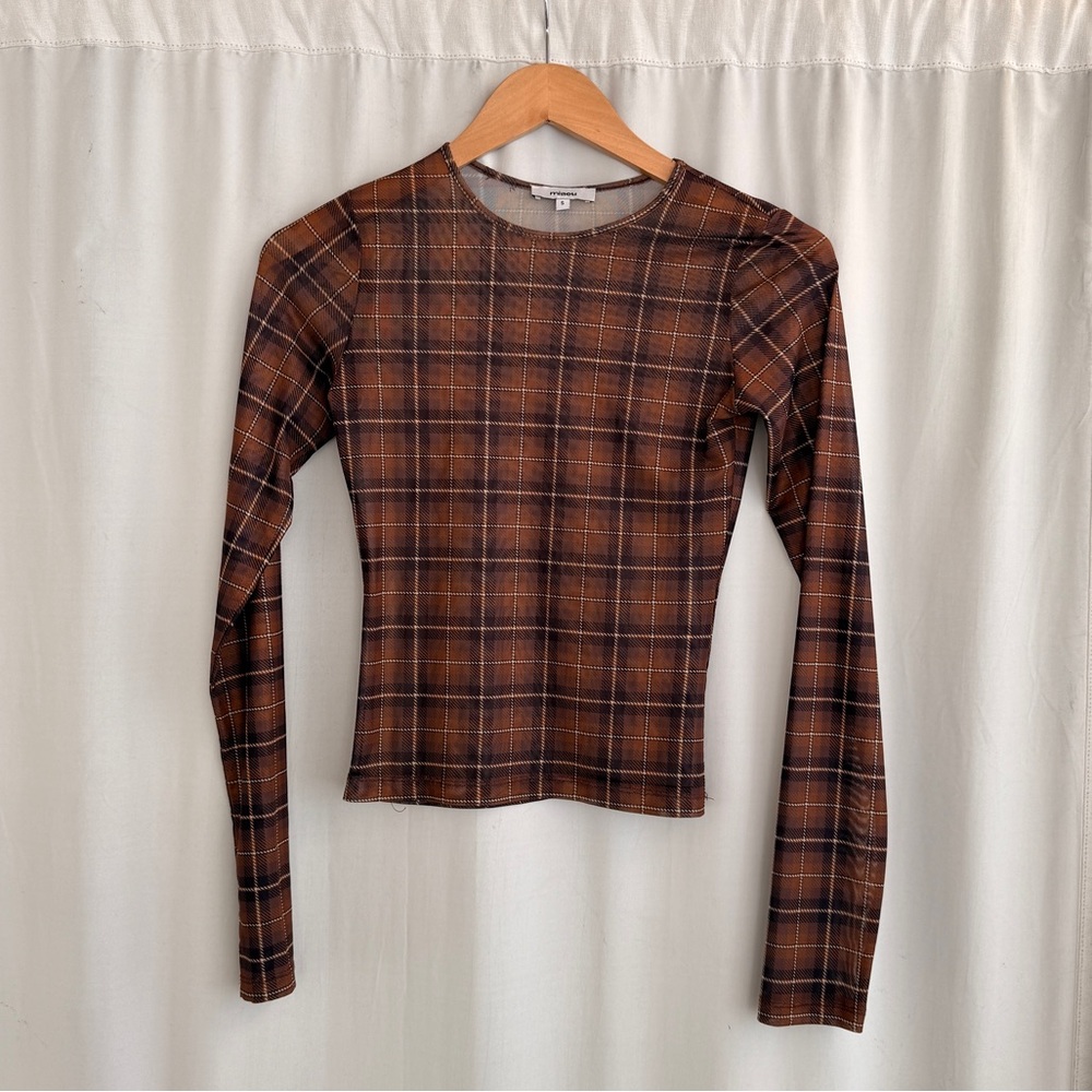 Sheet Plaid Miaou Top